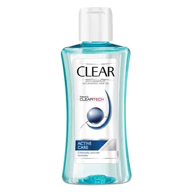 clear hair oil